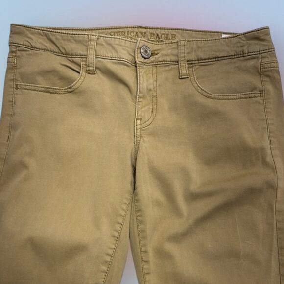 AMERICAN EAGLE Women’s 8 Short Tan JEGGINGS - Picture 1 of 5